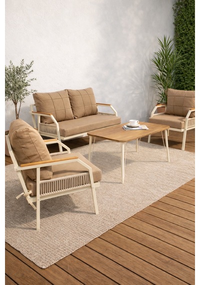 Daisy Krem 211 Masalı Kahverengi Bahçe Mobilya Seti Balkon Teras Oturma Grubu Dış Mekan Şık Tasarım Daisy Krem 211 Masalı Kahverengi Bahçe Mobilya Seti Balkon Teras Oturma Grubu Dış Mekan Şık Tasarım