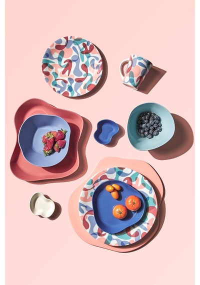 Lexroo Yum 2 Parça 21 Cm Pasta Tabağı Pembe
