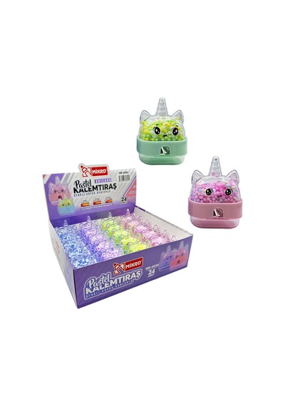 Sevimli Unicorn Boncuklu Mikro Kırtasiye Hazneli Kalemtıraş Okul Ve Kırtasiye Alışverişi