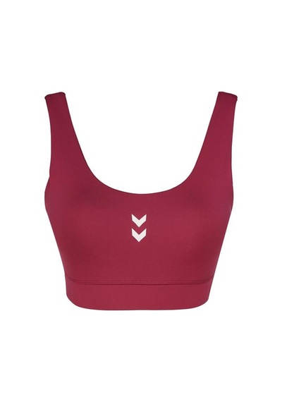 Hummel Bra Sajar Kadın Bordo Yuvarlak Yaka Atlet Bordo