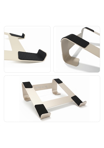 Prexua Fixer Laptop Standı - Notebook Yükseltici Altlık - Metal - Gold - Fxr4025gl