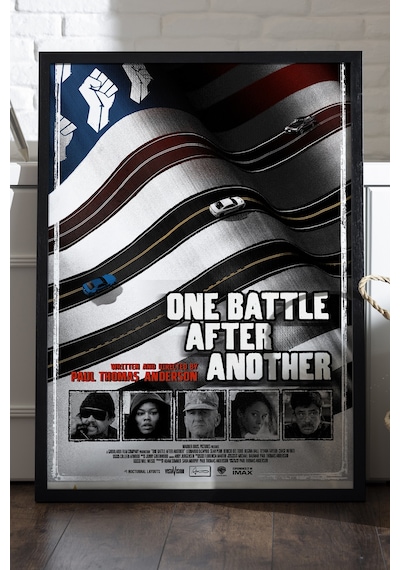 One Battle After Another Ahşap Çerçeveli Poster, Dekoratif Film Duvar Tablosu