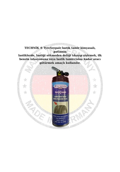 Technik Tyrexrepair Lastik Tamir Kiti Spreyi 400ml
