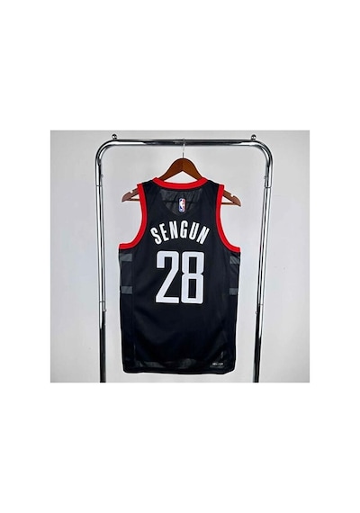H.o.u.s.t.o.n Rockets 2025 Alperen Şengün Basketbol Forması Blac Çok Renkli