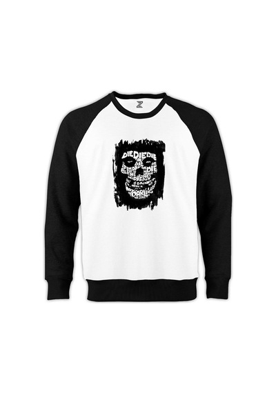 Misfits Die Die My Darling Siyah Sweatshirt Beyaz