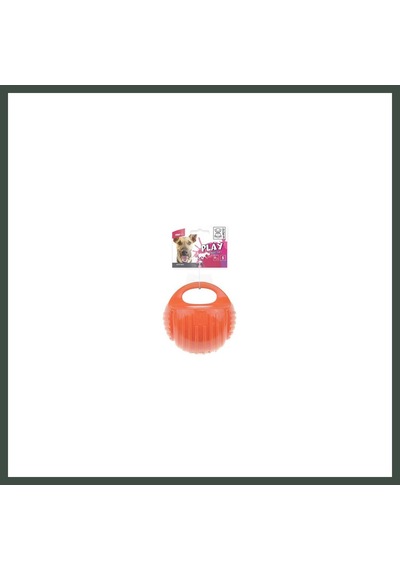 M-pets Kauçuk Top Köpek Oyuncağı Turuncu Small 7,7 Cm Nhr
