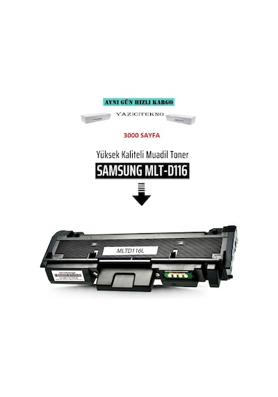 Samsung Sl-M2826Nd/Sl-M2825Nd Çipli Mlt-D116L Uyumlu Toner /Wb/