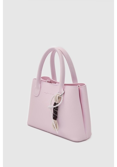 Shule Bags Ivy Kombine City El Ve Çapraz Çanta Pudra Pembe