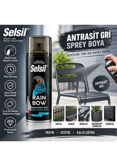 Antrasit Gri Sprey Boya 400 Ml Diğer