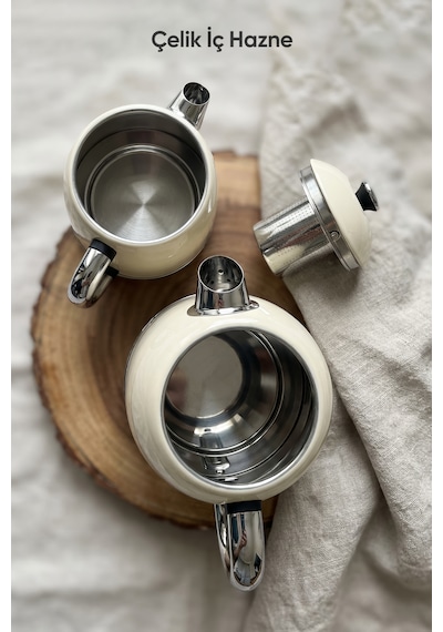 Fressi Dijital Standlı Çelik Çay Makinesi 2 In 1 Su Isıtıcısı & Çaycı Fr-cm26 Lavena