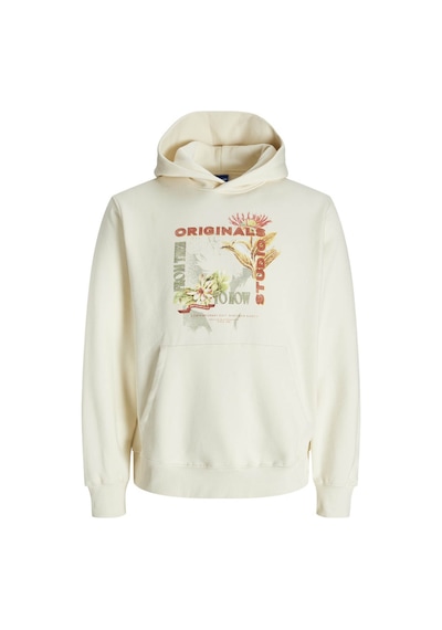 Jack & Jones Jorlucca Graphıc Krem Erkek Sweatshirt 12276599 Krem