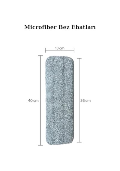 Grothe Wipe Sprey Mop Gri 2 Mop Bezli Tıpasız Sistem 700 Cc Su Hazneli Mikrofiber Parke Mermer Fayans İçin Üretici Garantili Açık Bej