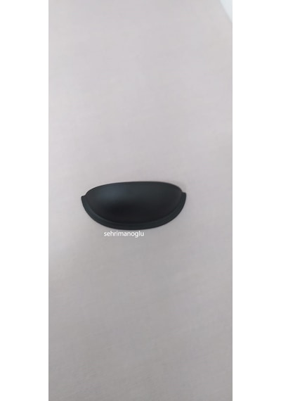 Mobilyalüks Mutfak Vestiyer Dolap Çekmece Kulp Midye Sıyah 64Mm K