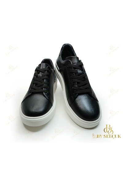 Sneaker Ortopedik Taban Astarlı Siyah  -  Beyaz