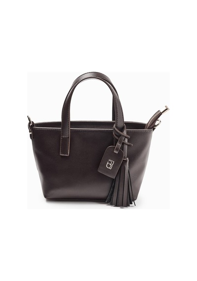 Molene Kahverengi Püskül Detaylı Mini Tote Çanta