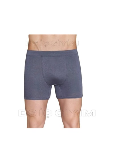 Berrak 4434 Erkek Likralı Micro Modal Boxer Tekli Füme