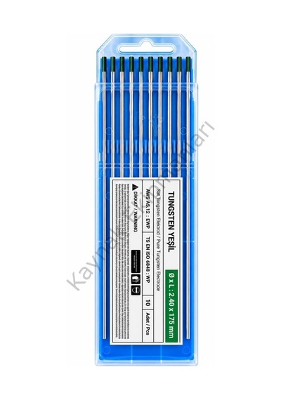 Yeşil Tungsten Elektrod Argon İğnesi 2.4x175 Mm - 1 Adet