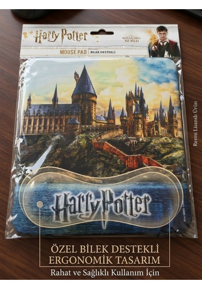 Harry Potter Lisanslı Bilek Destekli Mousepad Hogwarts