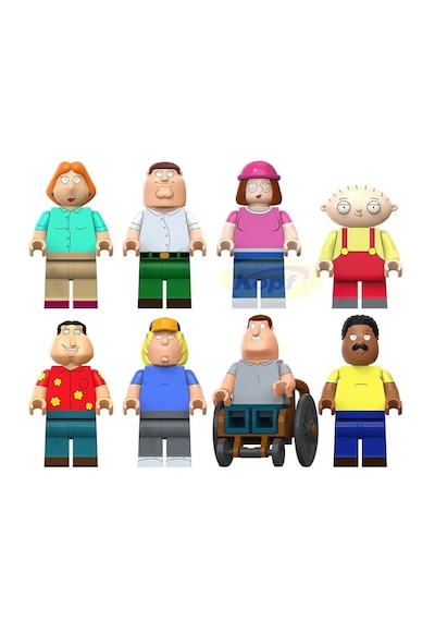 X-205 Cartoon Movie Mini Figür Family 8li Set