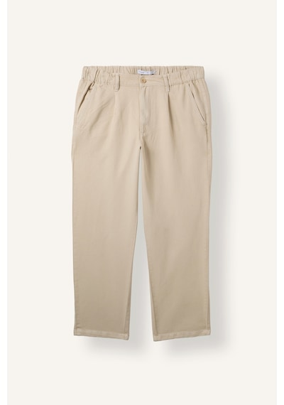 Defacto Ultra Yumuşak Relax Fit Elastik Bel Pileli Pantolon H4808ax26auer159 Ekru-er159