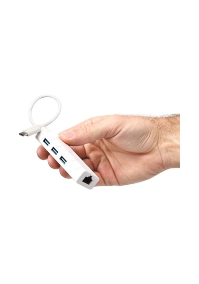 Yediverenbilişim Dark Usb 3.1 Typec 3 X Usb3.0 Hub Ve 1 X Gigabit Ethernet
