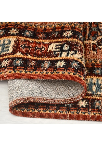 Narhan Kiremit Oturma Odası Salon Robot Süpürge Uyumlu Kolay Temizlenebilir Nostaljik Kilim Hali