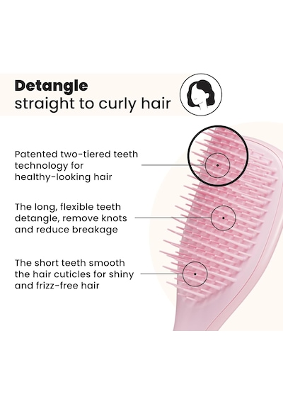 Tangle Teezer The Ultimate Wet Detangler Mini Runway Millennial Pink The Ultimate Detangler Mini