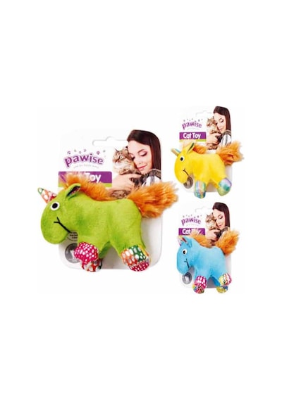 Pawise Meow Meow Life Unicorn Kumaş Kedi Oyuncağı Çok Renkli