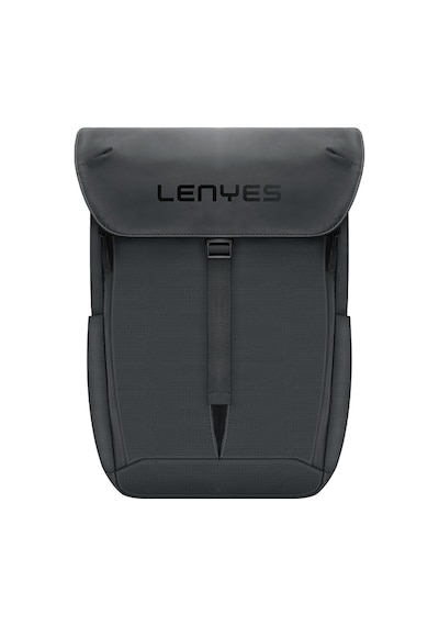 Lenyes Lb565 Dreamer Backpack Serisi Su Geçirmez Deri Tasarımlı Omuz Askılı Sırt Çantası Siyah Siyah