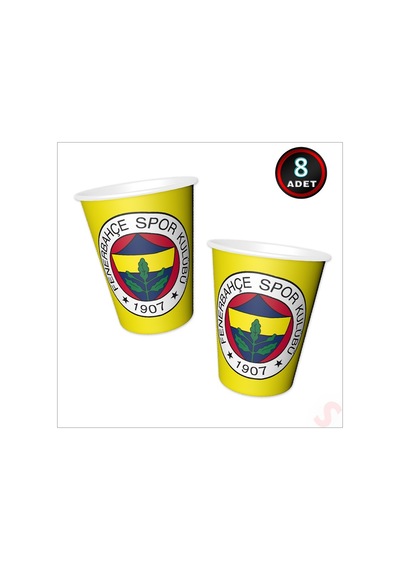 Fenerbahçe Sk Karton Bardak - 8 Adet
