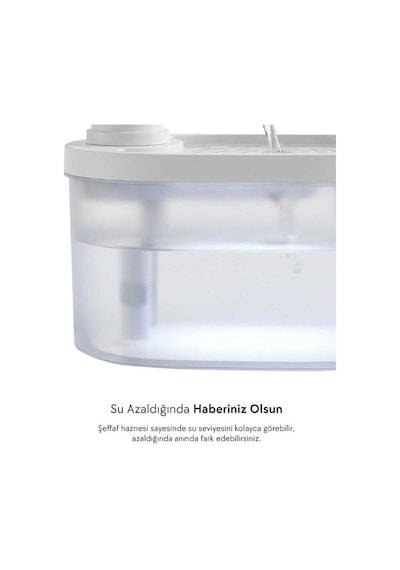 Zampa Pf-010 Oval Pet Otomatik Su Pınarı 3.2l - Bataryalı Ve Akıllı Sensörlü Sistem