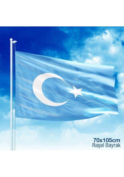 Doğu Türkistan Bayrağı Raşel Bayrak - 70x105cm 1