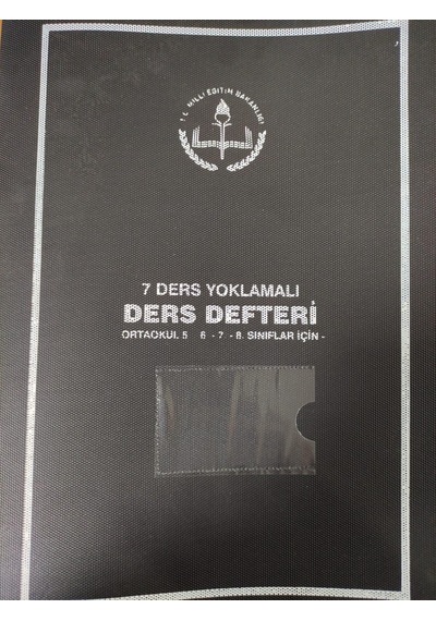 Ders Defteri 7 Derslik Yoklamalı Ortaokulu 5-6-7-8 Sınıflar