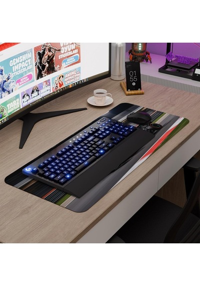 F1 Gaming Mouse Pad Kauçuk Kaymaz Taban Mousepad V5, 70x30 Xl