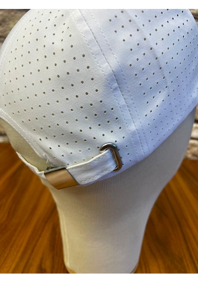 Hamze Paraşüt Mikro Kumaş Yazlık Delikli Unisex Cap Şapka Beyaz