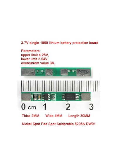 1s 3a Bms 18650 Lityum Pil Koruma Balans Devresi