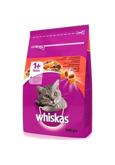 Whiskas Biftekli Sebzeli Yetişkin Kedi Maması 5 x 300 G