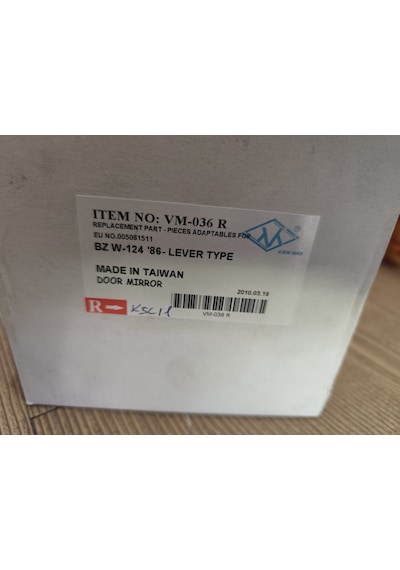 Mercedes W124 W201 Manule Sağ Ayna Kopmle A1248101016 Vm-036r Manuel Sağ Ayna Komple