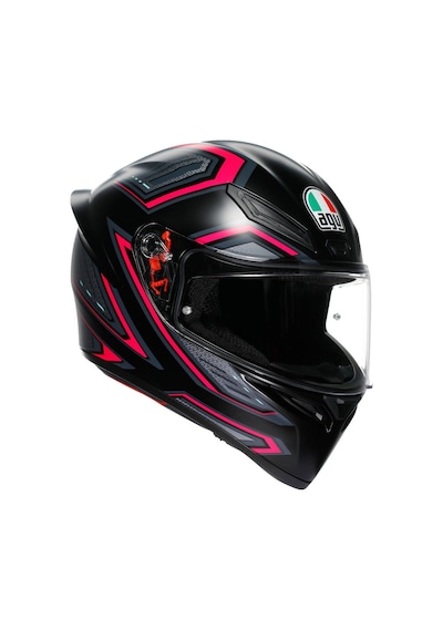 Agv K1s Sling Kapalı Kask Siyah - Pembe