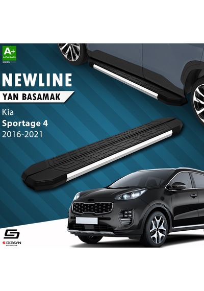 S-dizayn Kia Sportage 4 Newline Krom Yan Basamak 173 Cm 2016-2021