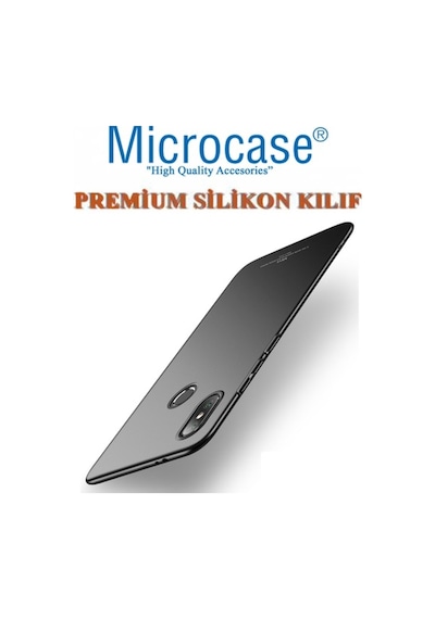 Microcase Xiaomi Mi A2 Lite Premium Matte Silikon Kilif + Cam 299650852 - Seçenek / Renk-Cam Koruma-Kirmizi-Tempered Glass Istiyorum