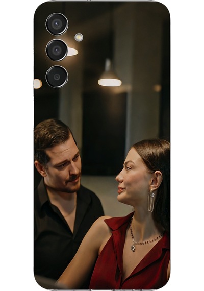 Samsung Galaxy M15 Uyumlu Eşref Rüya - Eşref Ve Nisan Baskılı Silikon Kılıf Renkli