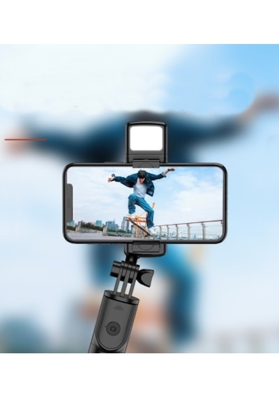 S03 Bluetooth Kontrollü Işıklı Selfie Çubuğu Tripod 700 MM
