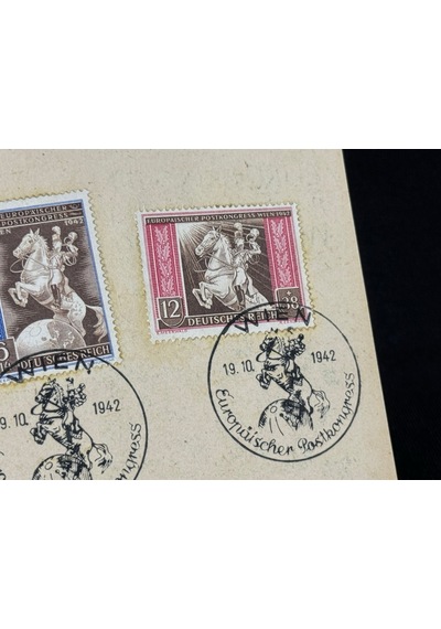 Antiye 6 Pf. H Tler Pullu Almanya 1942 Europaischer Postkongress Wien 1942 Tam Seri Özel Gün Damgalı