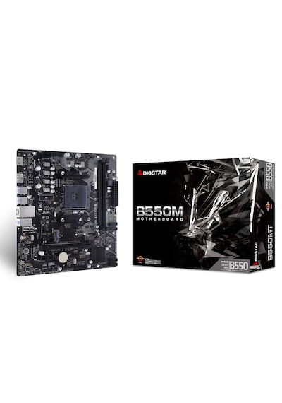 Biostar B550MT 4400 MHz DDR4 AM4 Micro ATX Anakart Biostar B550MT 4400 MHz DDR4 AM4 Micro ATX Anakart
