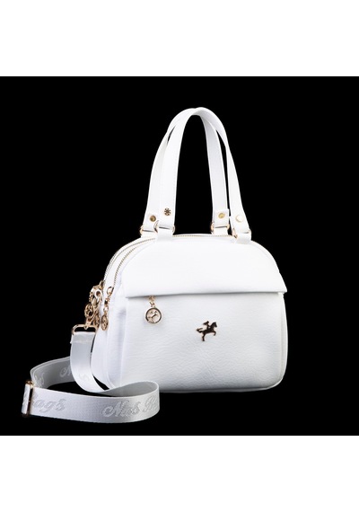 Nas Bag Kadın Çok Gözlü El Omuz Ve Çapraz Çantası 25x20 Cm Beyaz Victoria