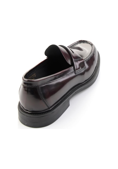 Bordo Hakiki Deri Erkek Loafer Ayakkabı E01648609514
