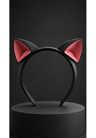 Kedi Kulaklı Saç Tacı - Cosplay, Parti Ve Günlük Aksesuar 3d Model