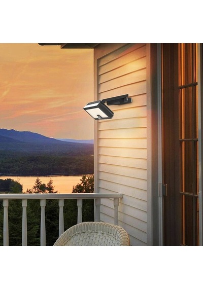 Solaris 10w Sensörlü Solar Led Duvar Apliği 3 Renk Seçenekli Beyaz