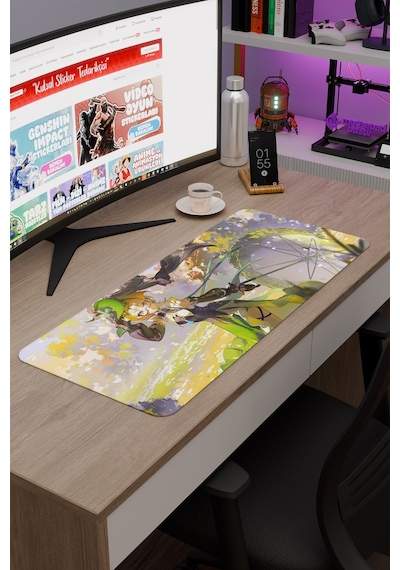 Emilie Genshin Impact Anime Gacha V2 - 70x30 Xl Gaming Mouse Pad Fare Altlığı